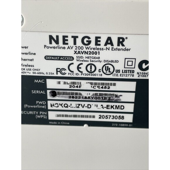 Netgear Powerline AV 200 Wireless-N Extender XAVN2001 - Picture 3 of 8